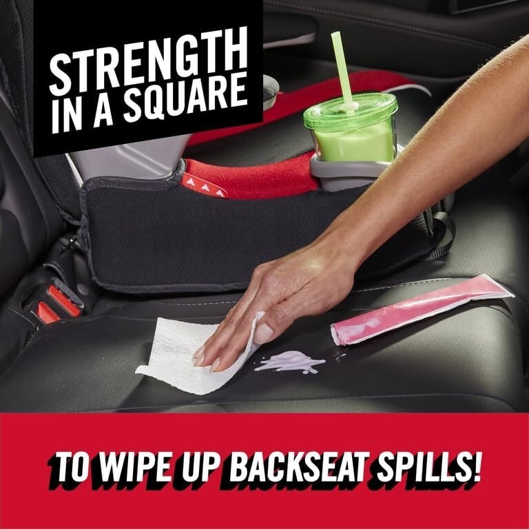 Premium 2-Ply Tear-A-Square Paper Towels: Ideal for Kitchens, Baths & Cleanups