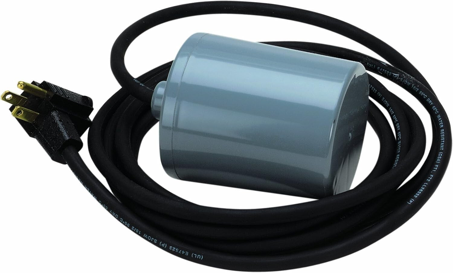 180B Float Switch for Aerator Tanks - Reliable Pump Control with Piggyback Plug