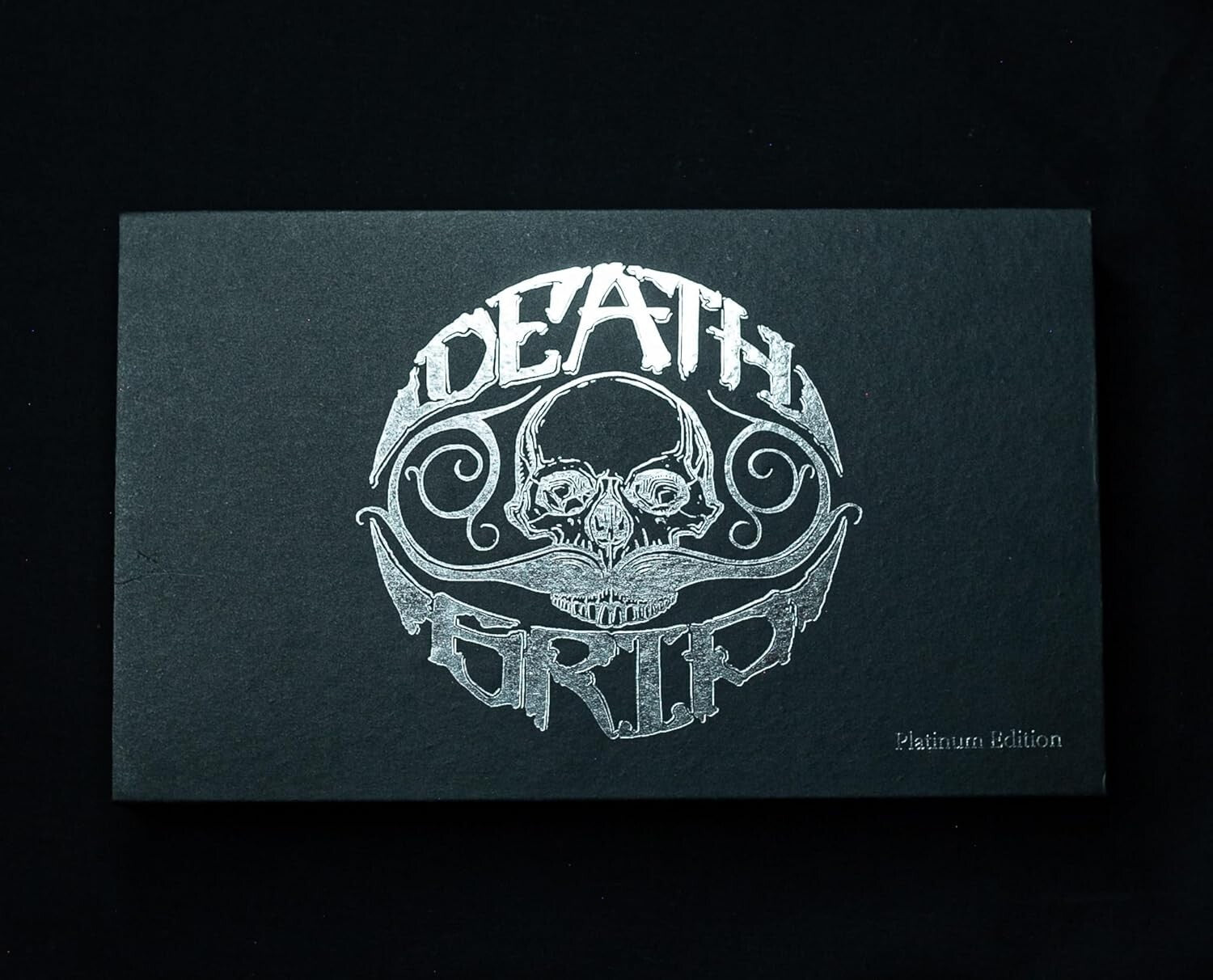 Sophisticated Platinum Mustache Wax Kit with Refillable Inserts & Grooming Tools