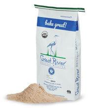 Load image into Gallery viewer, Great River Milling Organic Whole Wheat Flour - 25 Lb for Bread &amp; Pastries