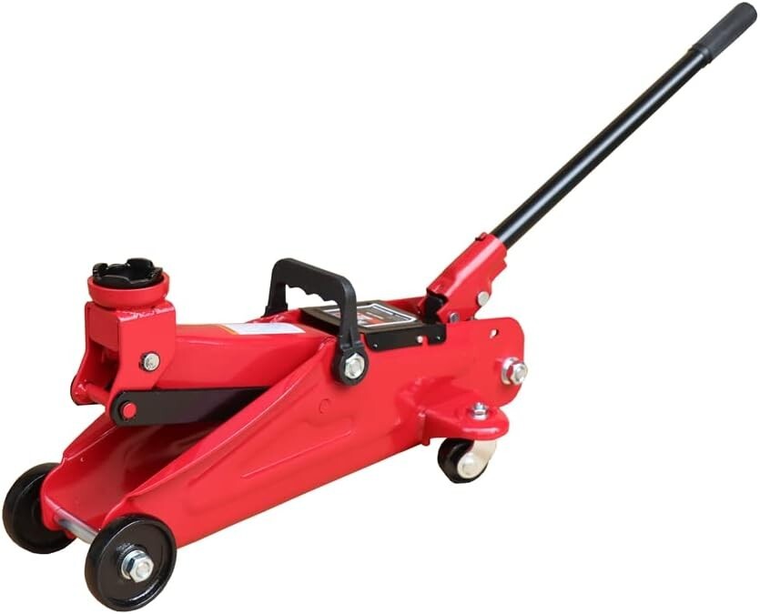 2 Ton Hydraulic Trolley Floor Jack with 13” Lift - Heavy Duty Steel Construction