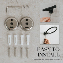 Load image into Gallery viewer, Effortless Wall-Mounted Bathroom Accessory Set - 4-Piece Matte Black Collection