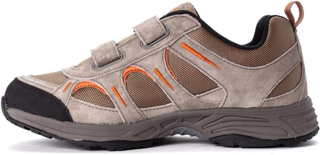 Men's Wide Slip-On Sneaker with Rubber Outsole and Orthotic Approval - Size 11