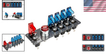 Load image into Gallery viewer, LED Toggle Switch Panel for Racing Cars - 12V Ignition Switch with Safety Covers