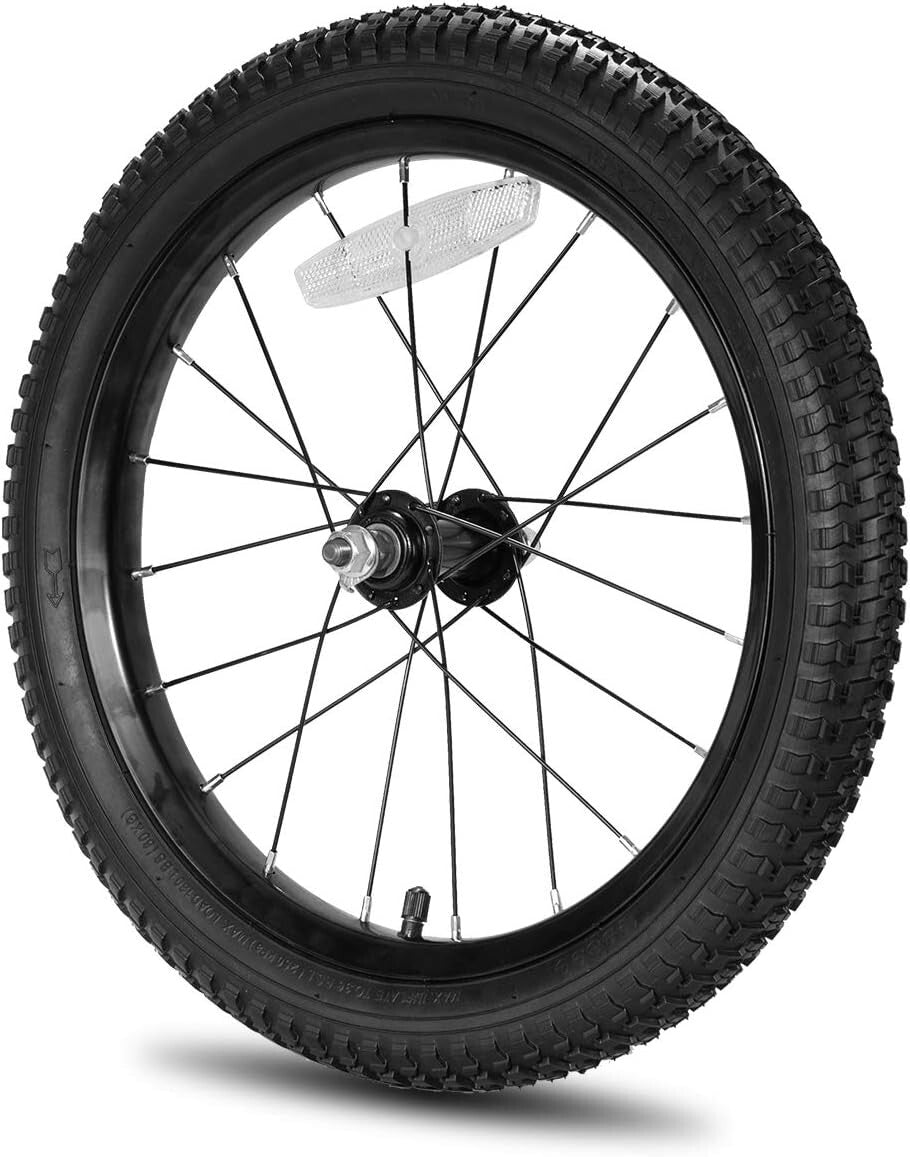 Kids Bike Front Wheels - 16 Inch Solid Rubber Tires for Smooth Riding Experience