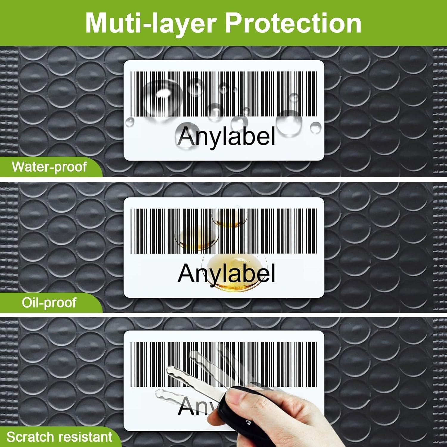 Adhesive 2" x 1" Direct Thermal Labels Compatible with Rollo & Zebra Printers