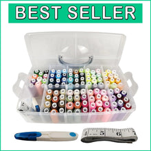 Load image into Gallery viewer, Ultimate Sewing Thread Collection: 100 Colors, 250 Yards, Tools Included