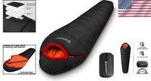 Load image into Gallery viewer, Ultimate Mummy Sleeping Bag: 15-45℉ Cold Weather Gear for Outdoor Adventures