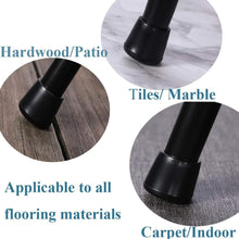 Load image into Gallery viewer, Heavy Duty 1-Inch Black Rubber Chair Leg Tips for Noise Reduction &amp; Floor Safety