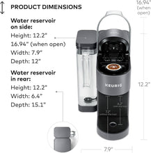 Load image into Gallery viewer, Versatile Drip Coffee Machine: 4 Brew Sizes &amp; 66oz Removable Reservoir - Gray