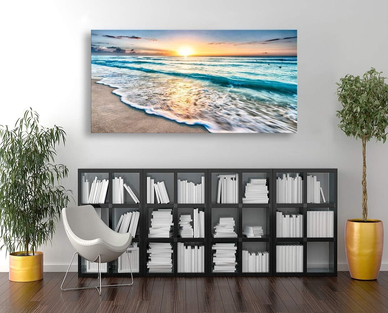 Elegant 30x60 Beach and Ocean Canvas Prints - Perfect for Home & Office
