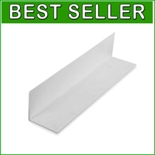 Load image into Gallery viewer, Versatile 1-1/2 Inch White Plastic Angle Moulding for Custom Displays, 3 Pack