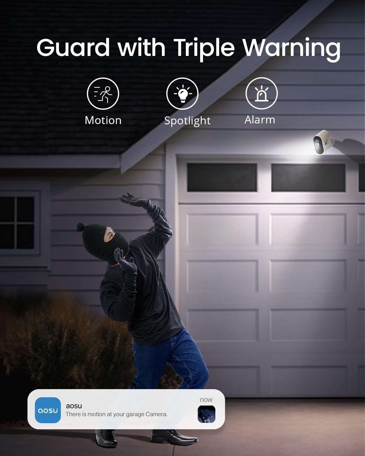 166° Ultra-Wide Angle Wireless Solar Security Cameras with Color Night Vision