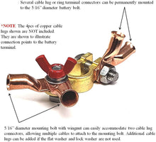 Load image into Gallery viewer, 5 Pairs Marine Grade Brass Battery Terminal Top Post - Military Spec B-12128C