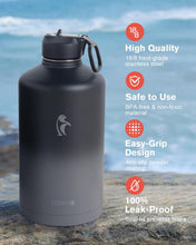 Load image into Gallery viewer, Versatile 128 oz Water Jug with Straw, Spout &amp; Lid - Perfect for Adventures
