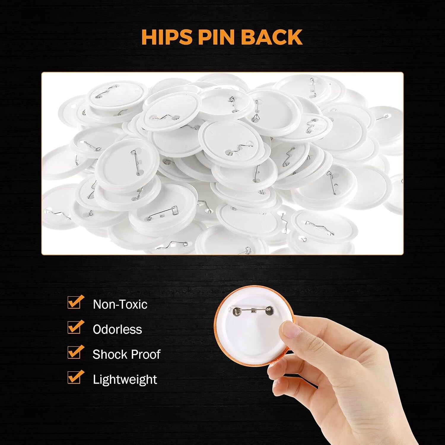 Craft Your Own Pins: 500 Sets of 58mm Button Maker Parts & Supplies