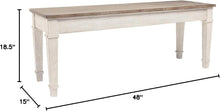 Load image into Gallery viewer, Skempton Farmhouse Storage Bench - Stylish Acacia Wood with Hidden Storage