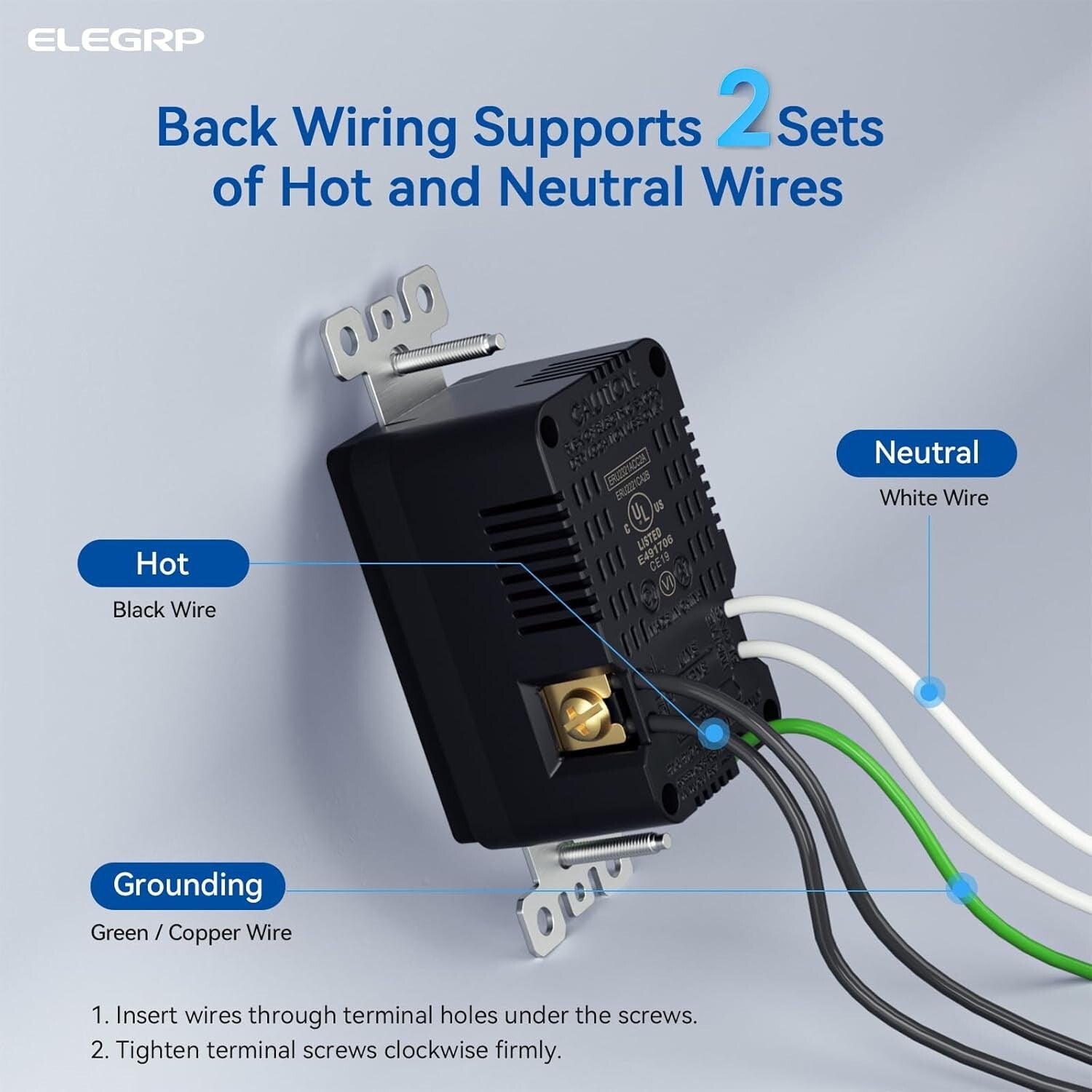 Durable 20A Wall Outlet with 3 USB Ports for Efficient Charging - 10 Pack