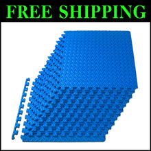 Load image into Gallery viewer, Durable ½ Inch Interlocking Foam Tiles for Home Gym &amp; Kids Play Area - 48 Sq Ft