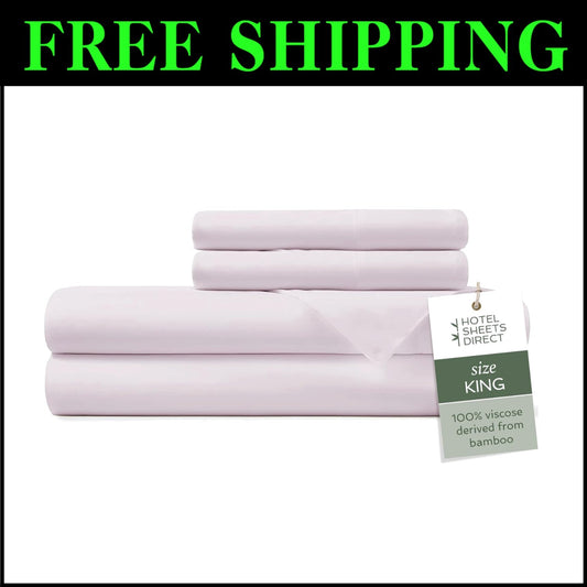 Ultra-Soft King Size Bamboo Bedding Set – 4 Pieces for a Cozy Sleep Experience