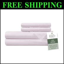 Load image into Gallery viewer, Ultra-Soft King Size Bamboo Bedding Set – 4 Pieces for a Cozy Sleep Experience