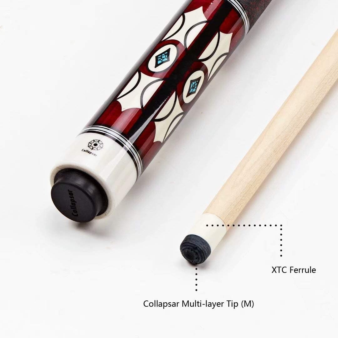 Custom 2-Piece Billiard Pool Stick Set with High-Quality Maple & Joint Protector