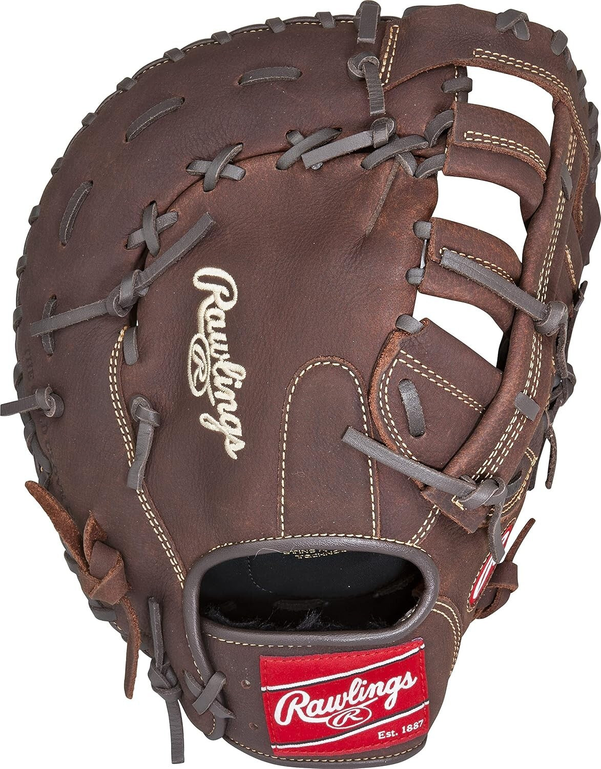 12.5'' Adult First Base Mitt - Durable Leather Glove for Baseball/Softball