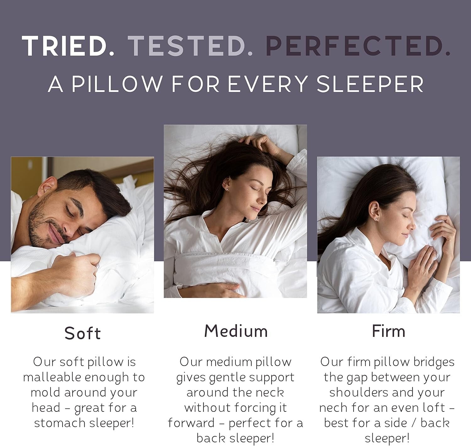 Travel-Ready Luxury Down Pillows - 2 Pack Standard, Perfect for Home & on-the-Go