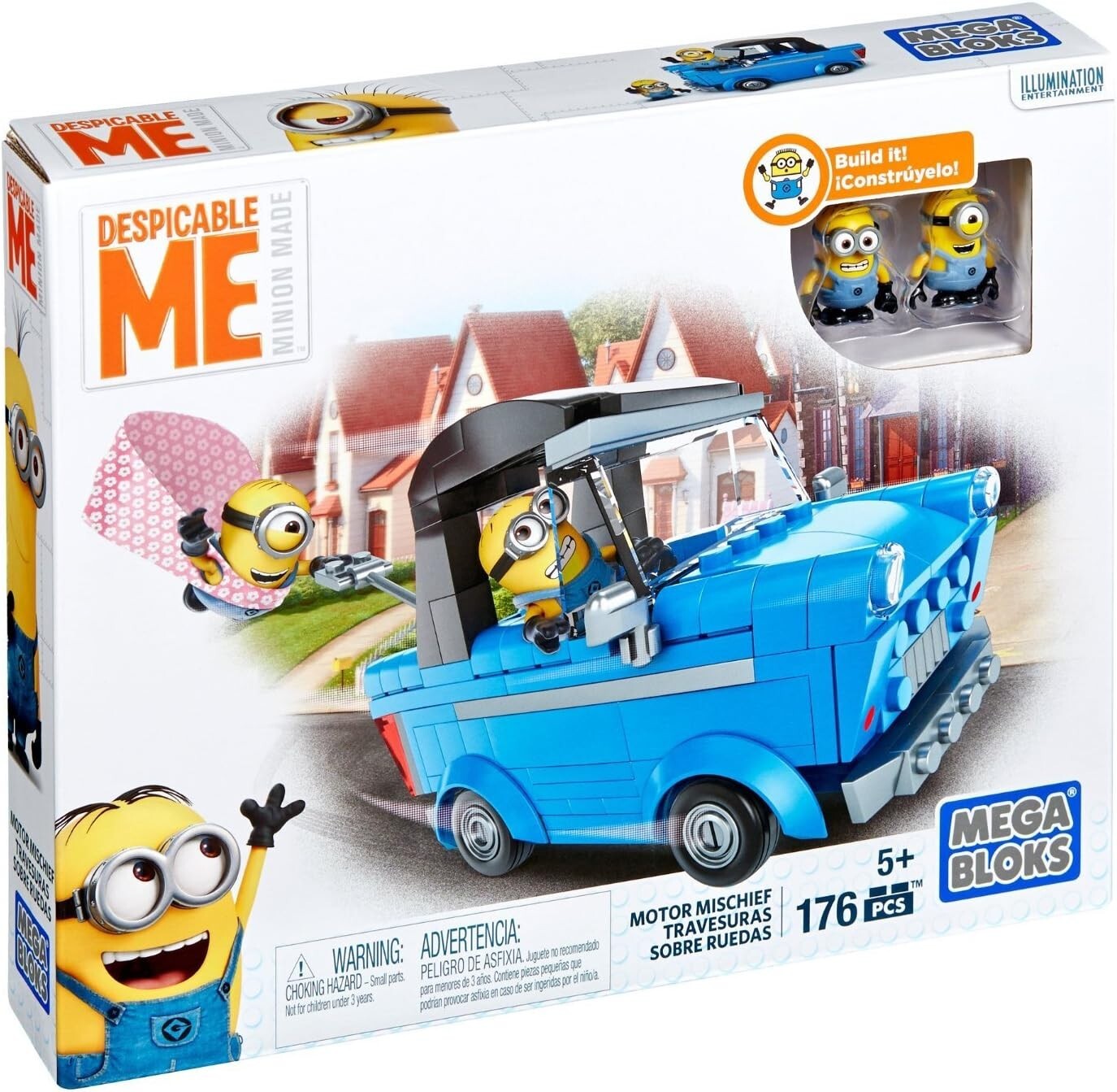 Buildable Despicable Me Motor Mischief Set with Glider Accessory for Endless Fun