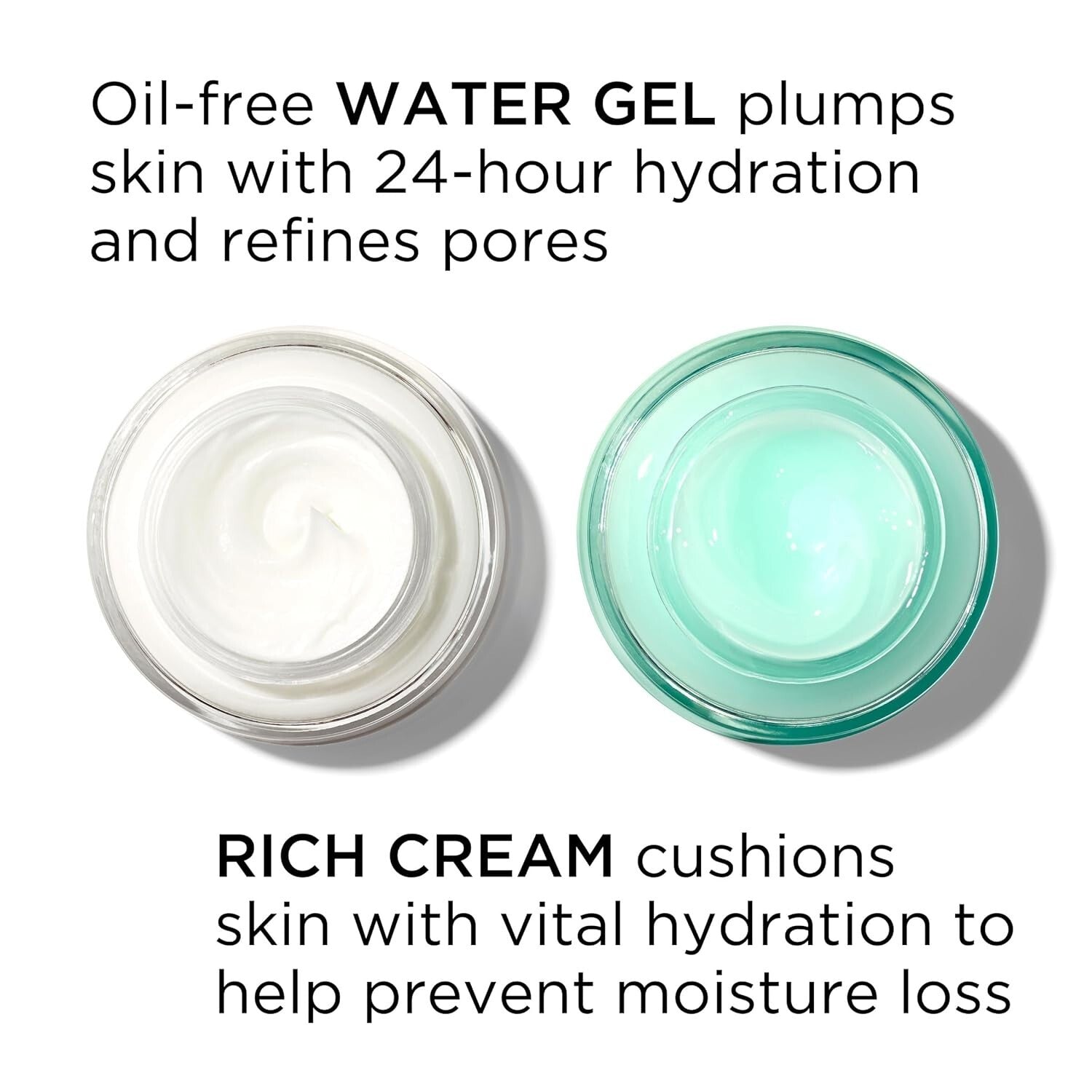 Oil-Free Daily Face Moisturizer - HydraGel Complex for Glowing Skin, 2.5 Oz