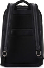 Load image into Gallery viewer, Classic Black Leather Laptop Backpack - Stylish &amp; Spacious for Professionals