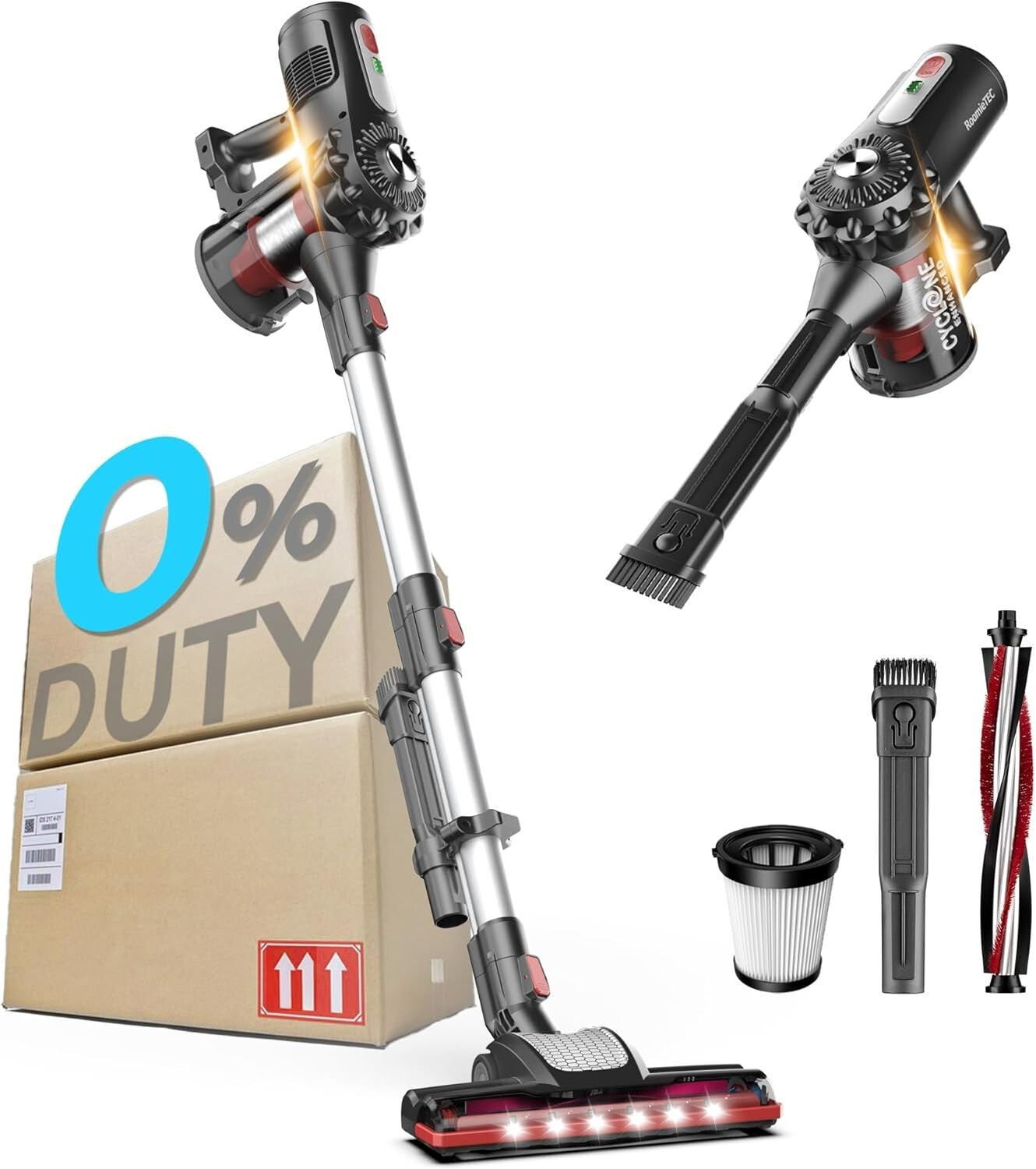 Rechargeable Lightweight Vacuum - Cordless 2-in-1 Cleaner for Deep Cleaning Pets