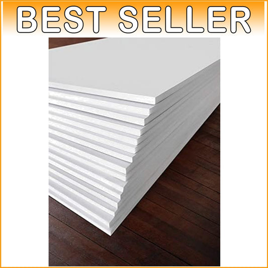 Durable Matte White Foam Board 15-Pack - Ideal for Signs, Presentations & Art