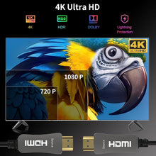 Load image into Gallery viewer, Premium 4K HDMI 2.0 Cable 100ft - Supports 18Gbps, Slim &amp; Flexible, Dolby Vision