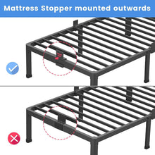Load image into Gallery viewer, Noise-Free Heavy Duty Steel Bed Frame with Anti-Slip Design for Full Mattresses