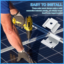 Load image into Gallery viewer, Durable 1.06 Inch Solar Panel Mid Clamps - Corrosion-Resistant Mounting Kit