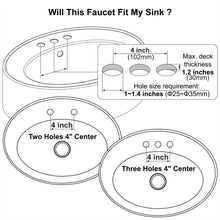 Load image into Gallery viewer, Lead-Free Brushed Nickel Deck-Mounted Bathroom Faucet with Easy Installation