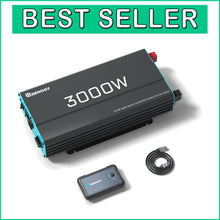 Load image into Gallery viewer, Portable 12V DC to 120V AC Power Inverter with Built-in USB and Multiple Outlets