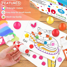Load image into Gallery viewer, Kid-Friendly Washable Dot Markers Set with Dual Activity Books for Endless Fun