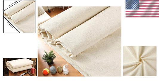Versatile 25 Yards Natural Cotton Muslin Fabric - Ideal for Quilting & Draping