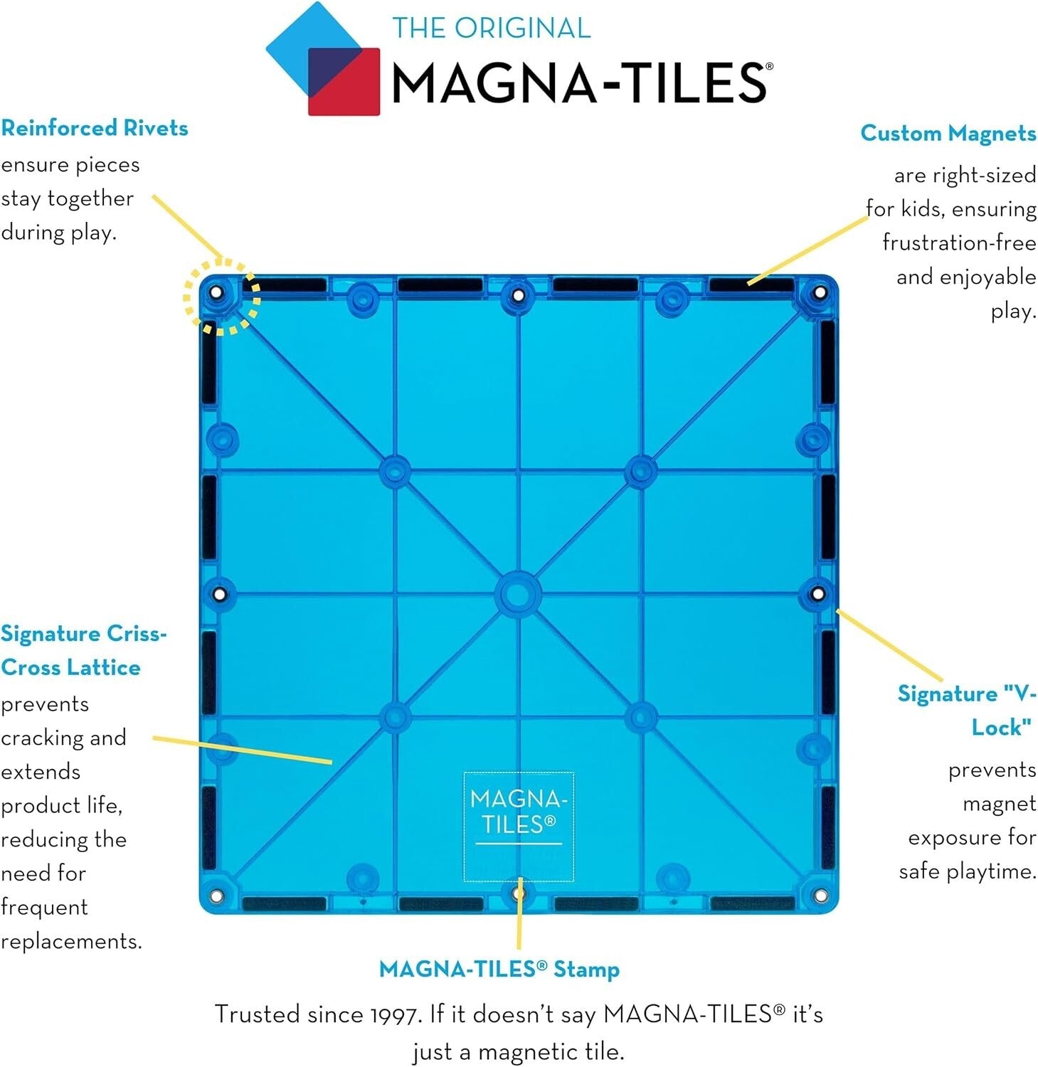 Classic 100-Piece Magnetic Building Set for Creative Learning - All Ages