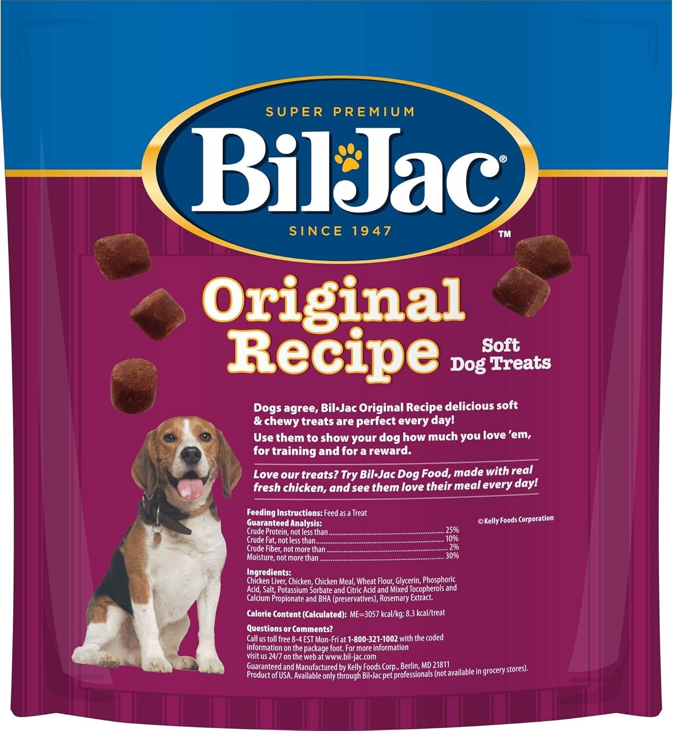 Semisoft Chicken Liver Dog Treats - Nutritional Training Rewards - 3 x 20oz