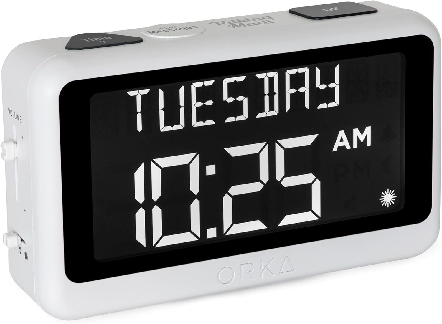 Digital Talking Clock & Pill Reminder with Adjustable Features for Elderly Care