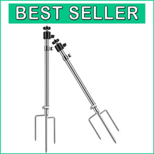 Load image into Gallery viewer, Universal Thread Camera Stand Mount - 4 Pack Adjustable Stainless Steel Clamp