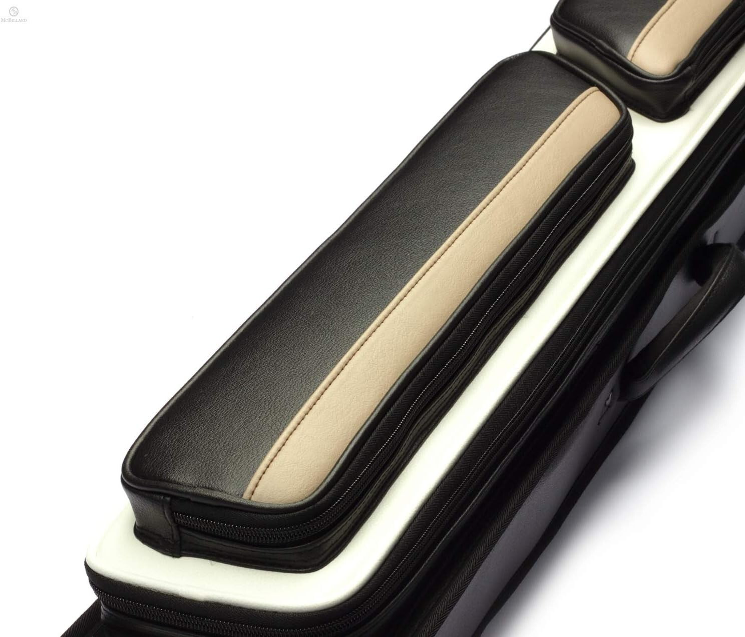 Luxury Soft Cue Case - Holds 4 Butts, 8 Shafts & Jump Cue - Zipper Closure