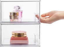 Load image into Gallery viewer, Durable Stackable Storage Bin Set with Pull-Out Handles - Perfect for Any Room