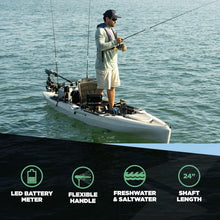 Load image into Gallery viewer, Premium Saltwater-Ready Electric Trolling Motor 55lb with 24'' Adjustable Shaft