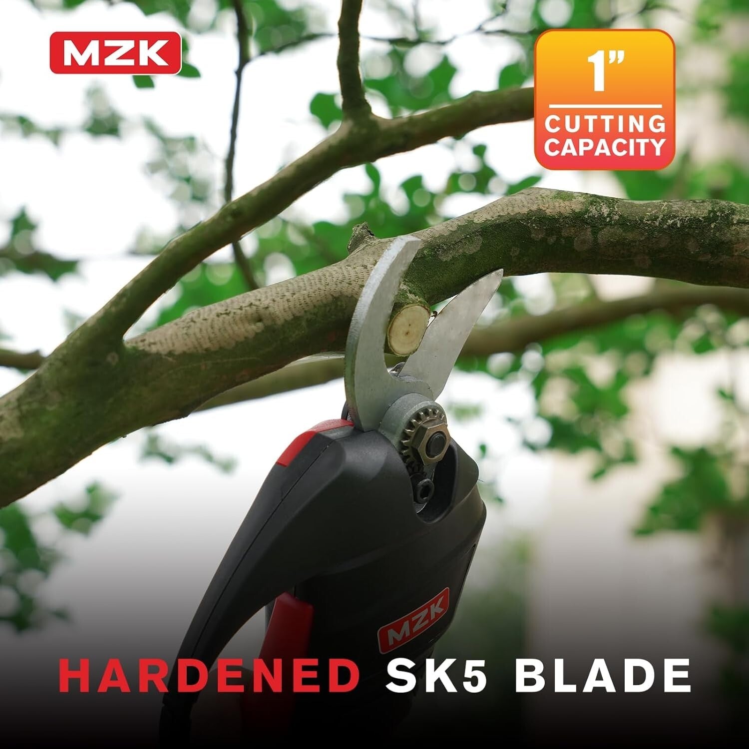 20V Cordless Electric Pole Pruning Shear - 12-ft Reach with Safety Features