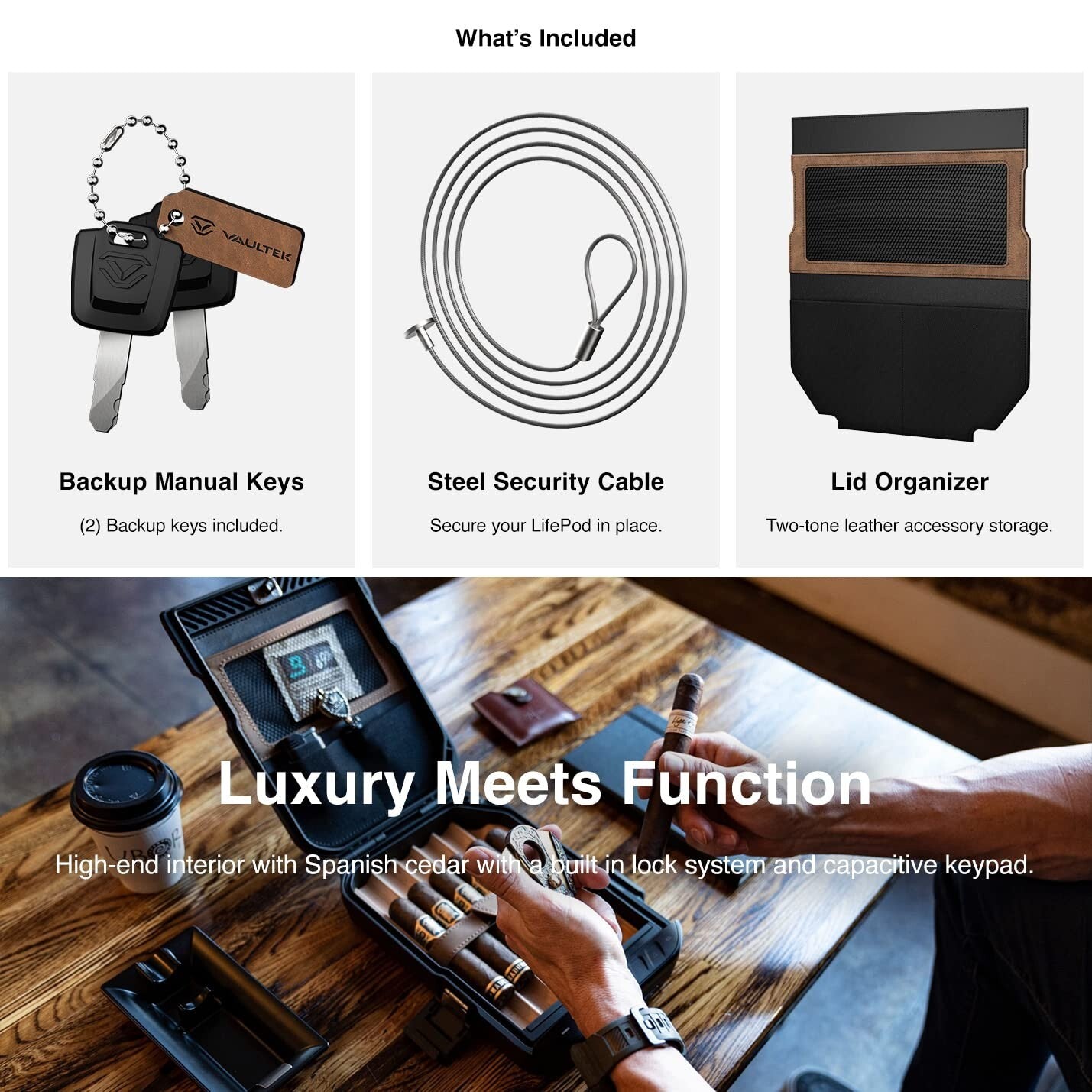 Waterproof Portable Humidor with Electronic Lock - Ultimate Travel Cigar Case