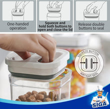Load image into Gallery viewer, Clear Kitchen Canisters - 8-Piece BPA-Free Food Storage Set with Airtight Seal